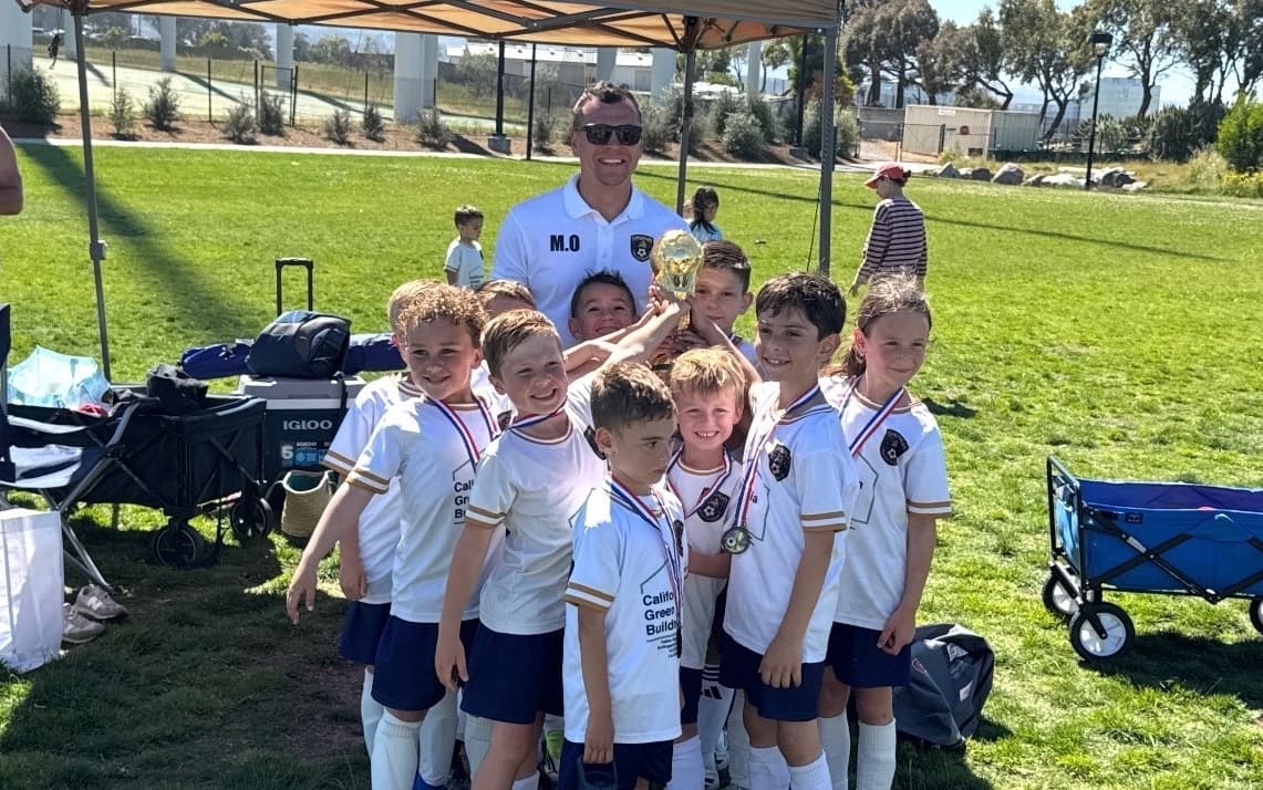 Kids soccer match